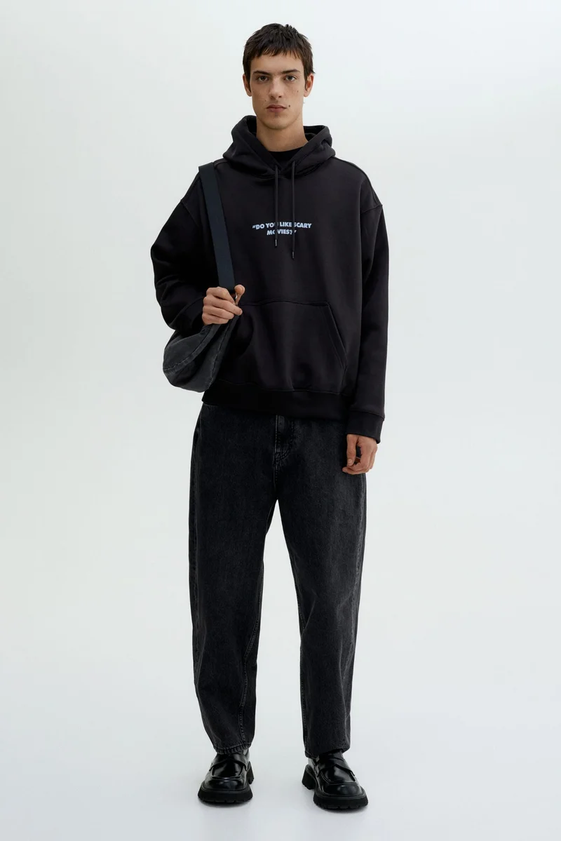 H&M Loose Fit Printed hoodie