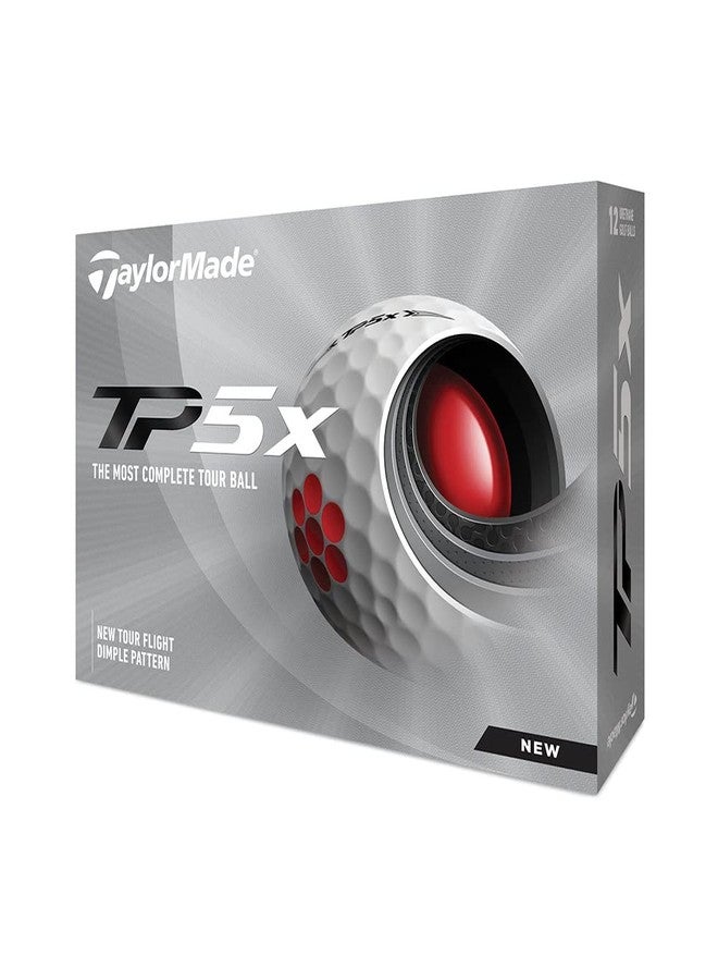 Taylormade 2021 Tp5X 2.0 Golf Balls White - Image 1