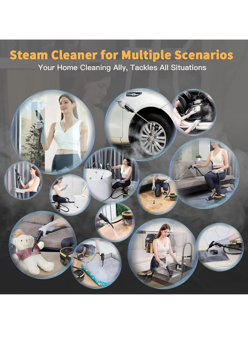 ET-LIFE Steam Cleaner, 2600W Steam Mop, 3.5 Bar Steam Pressure, 1.4 Liter Tank Capacity, High Temperature Cleaning - Image 5