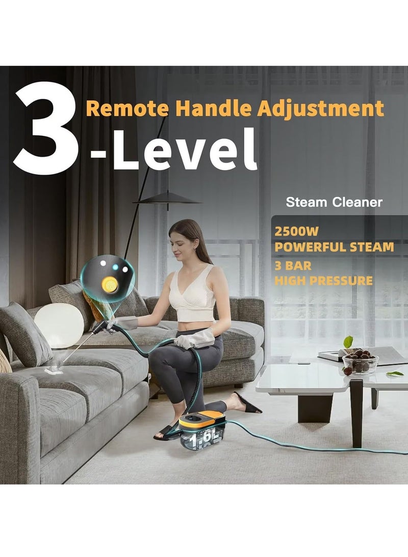 ET-LIFE Steam Cleaner, 2600W Steam Mop, 3.5 Bar Steam Pressure, 1.4 Liter Tank Capacity, High Temperature Cleaning - Image 2