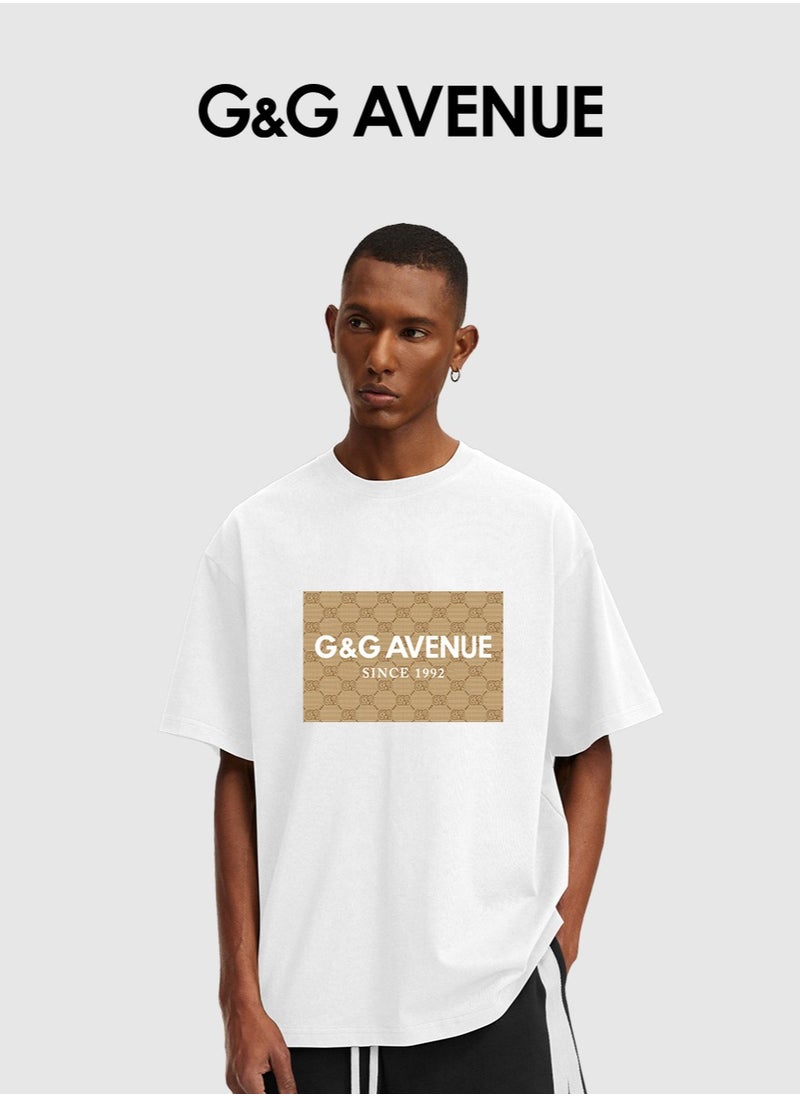 Men's Oversized round neck T-shirt, pure cotton thick and high-quality, 1/2 sleeve shirt slim fit new trend white Heavy cotton fabric - pzsku/Z1755AE758FC7B8A6FBF7Z/45/_/1701761496/7f03c2d4-84cc-463c-acb0-71ae8cf3bc07