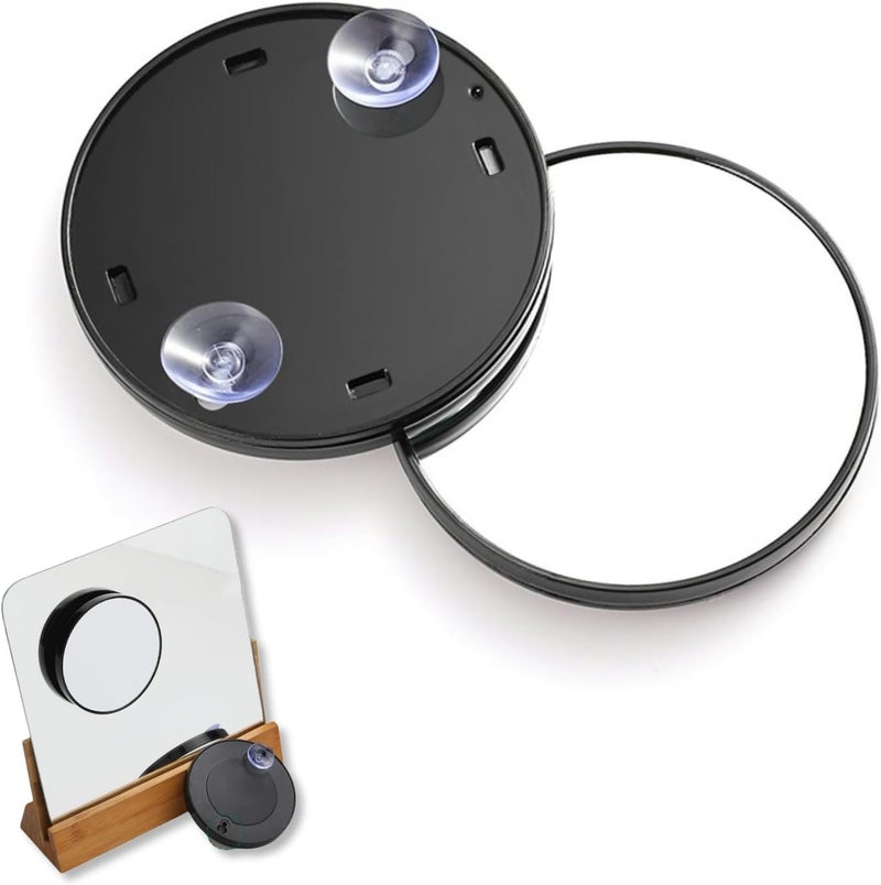 Brrnoo 15X Magnifying Mirror Suction Cups, Used for Makeup Eyebrows Tweezing, Blackhead Blemish Removal, Magnification Round Magnified Mirror,Makeup Application