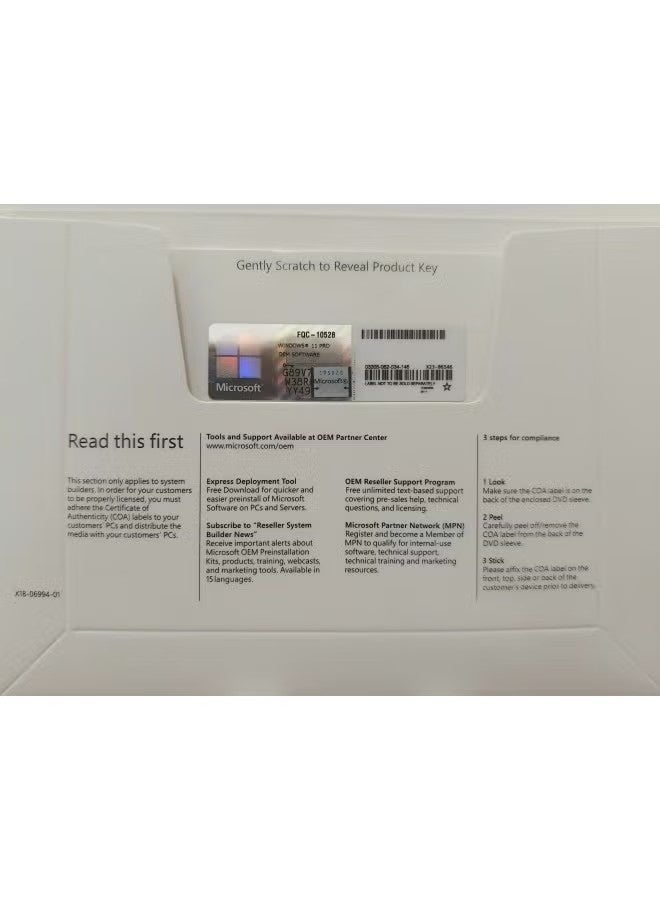 Windows One complete 64-bit OEI DVD of Microsoft Windows 11 Pro (including the original activation key) - Image 3