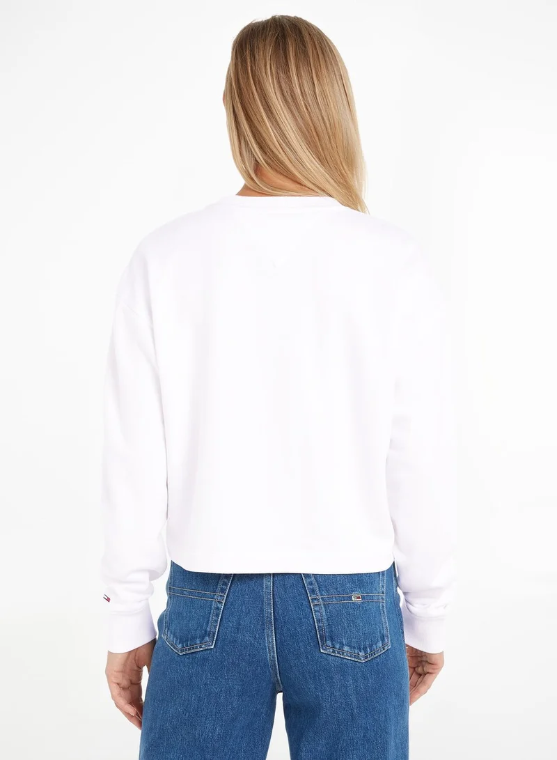 TOMMY JEANS Crew Neck Logo Sweatshirt