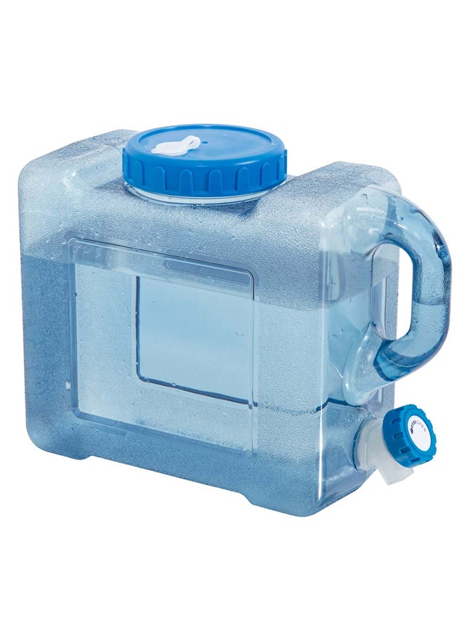 السنيدي جالون مياه مع صنبور ازرق شفاف سعة 5 لتر - Image 1