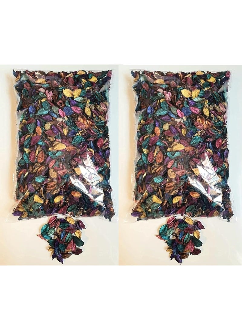 A set of 2 bags of dried rose petals with multi-colored crystals for decoration and parties, wedding gifts, and many other uses. - Image 4