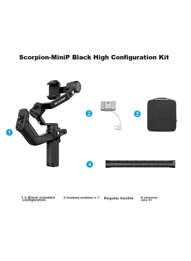 Feiyutech Minip Smartphone Gimbal, Professional Three-Axis Stabilization, Integrated Grip, Handheld Stabilizer, Smartphone Stabilizer, Black Set - Image 5