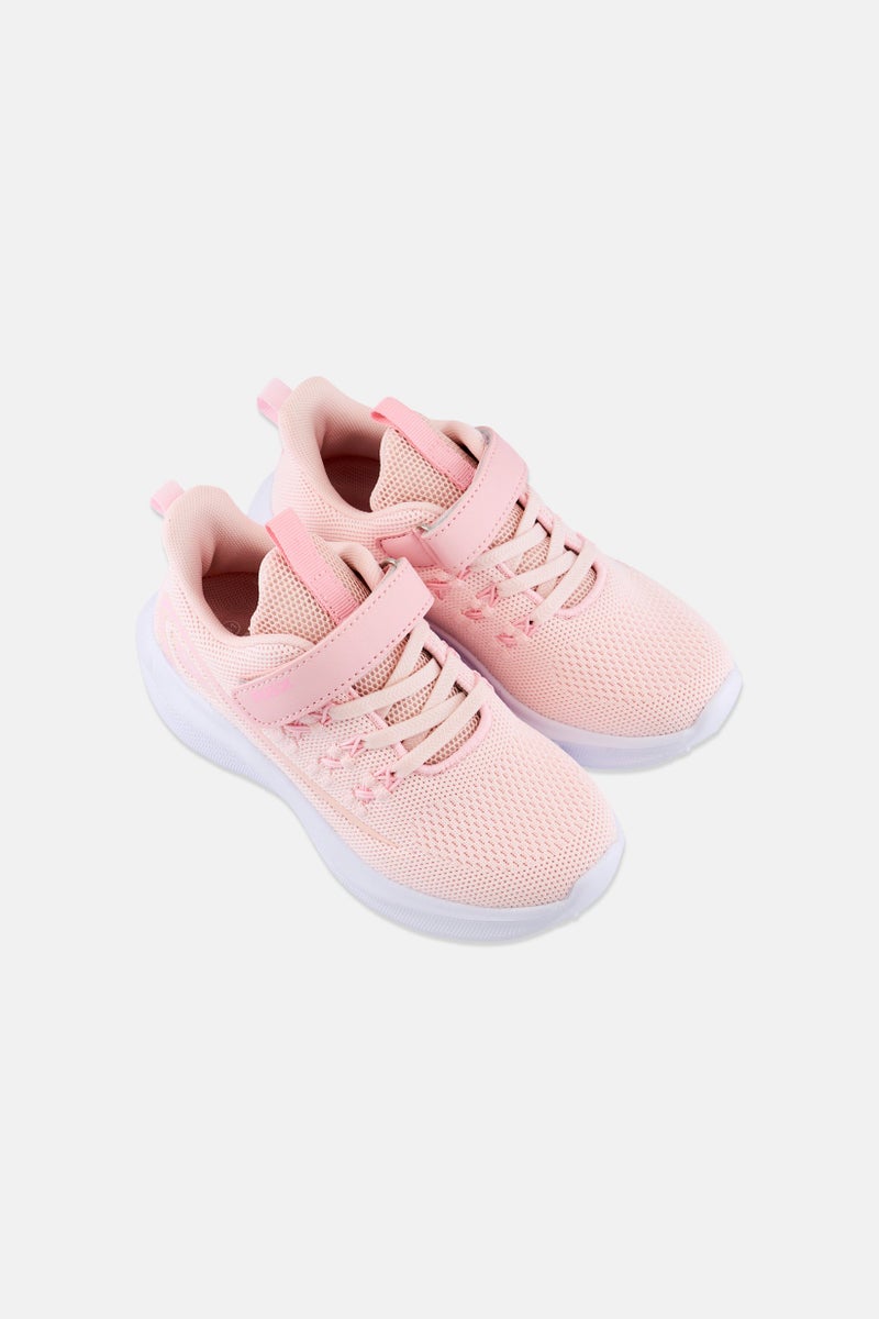 RBX Kids Girl Velcro Closure Running Shoes, Pink - Image 3