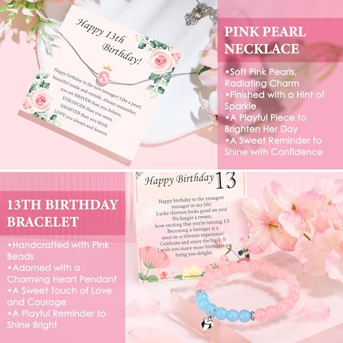 YENCHORN 13th Birthday Gifts for Girls 13 Year Old Girl Birthday Gift for 13 Years Old Girl Gifts Trendy Stuff Cool Things for 13 Year Olds Teen Girls Teenager Happy 13th Decorations Present Ideas with Tumbler - Image 5