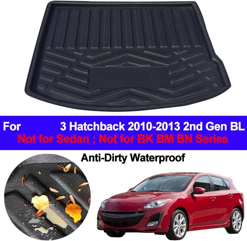 Wivplex Car Rear Trunk Mat for Mazda 3 Hatchback - Image 3