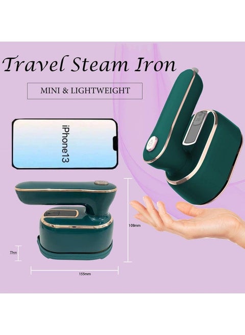 Mini Steam Iron, High-Power Handheld Garment Steamer for Clothes, Support Wet and Dry Use, Fast Heat-up Portable Steamer for Travel and Home