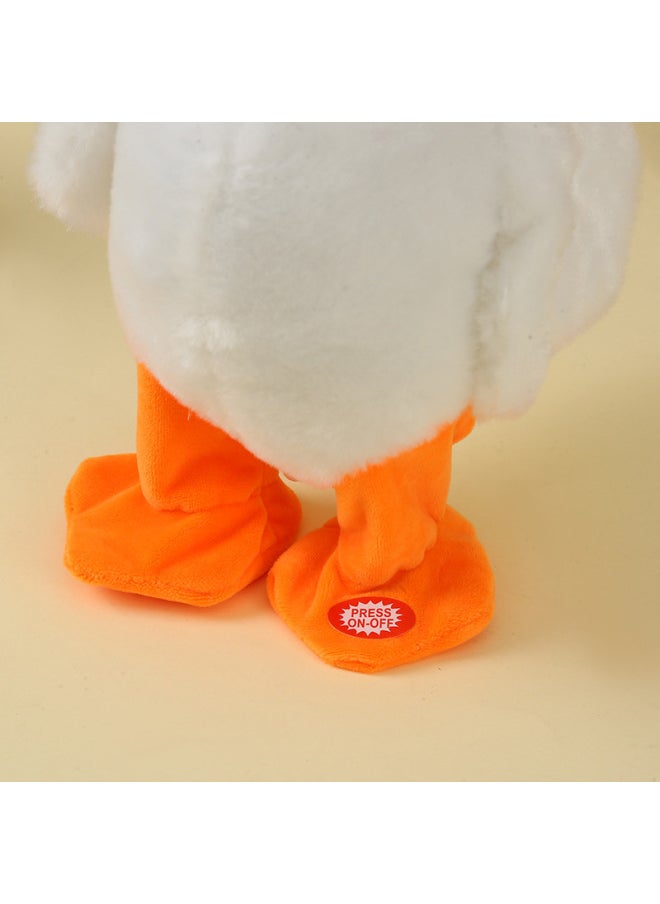 Electric Big White Goose Plush Toy Boys And Girls Multifunctional Electric Pet Toy Stall Ring Toy Wholesale-Color:Walking Goose-Specifications:No Movement  - Image 5