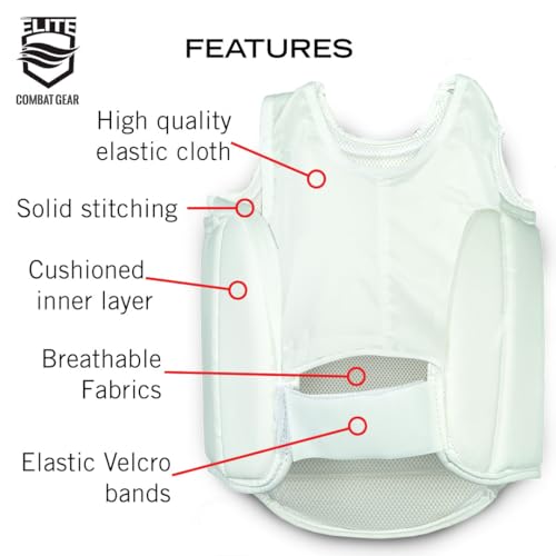 ELITE COMBAT GEAR - Karate Chest Guard for Kids & Adults (Medium) - Image 3