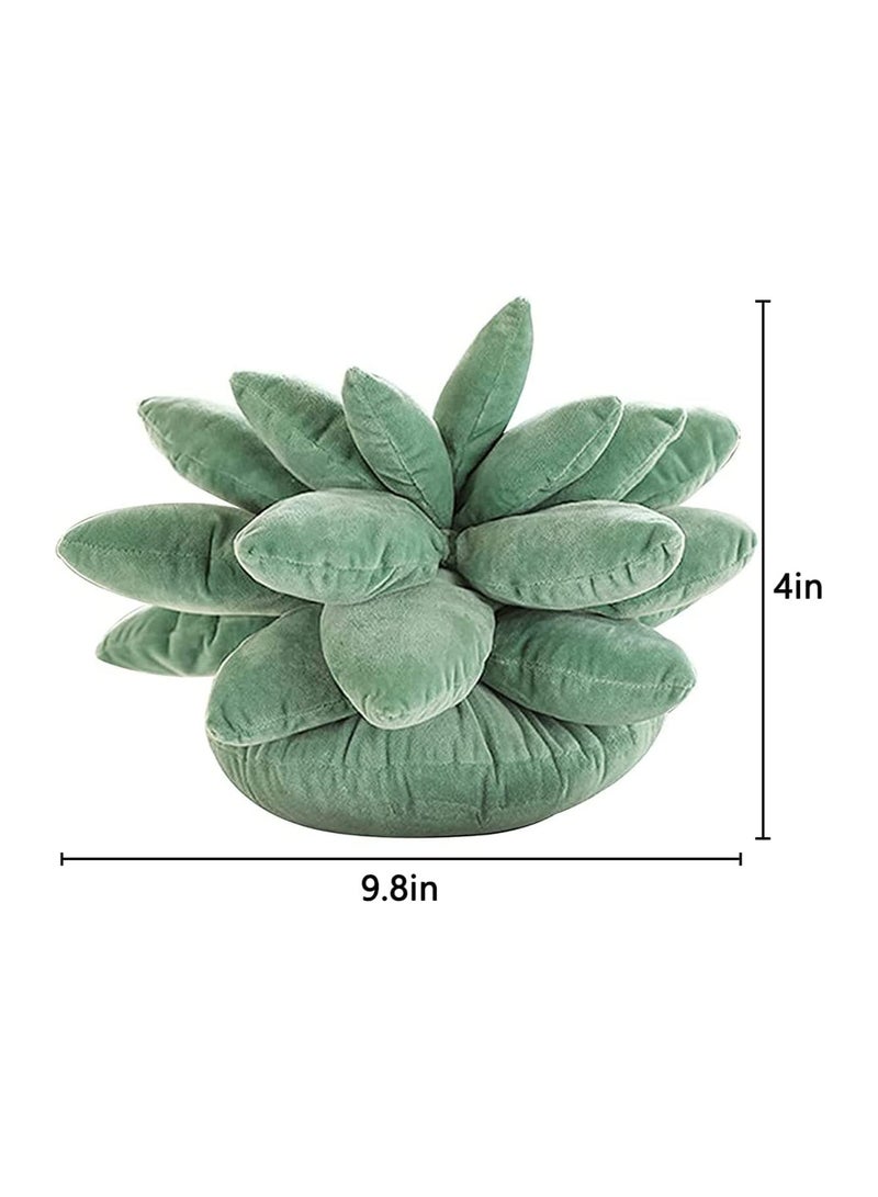 Barakah وسادة عصارية بطول 9.8 بوصة، نبات محشو لطيف، وسائد قماشية ناعمة، وسادة صبار ثلاثية الأبعاد، وسادة فاخرة جديدة لتزيين الحديقة وغرفة النوم والبيت - Image 2