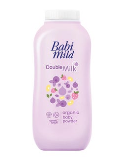 BABIMILD Baby Mild Natural Baby Powder with Double Milk for Extra Care 160g 