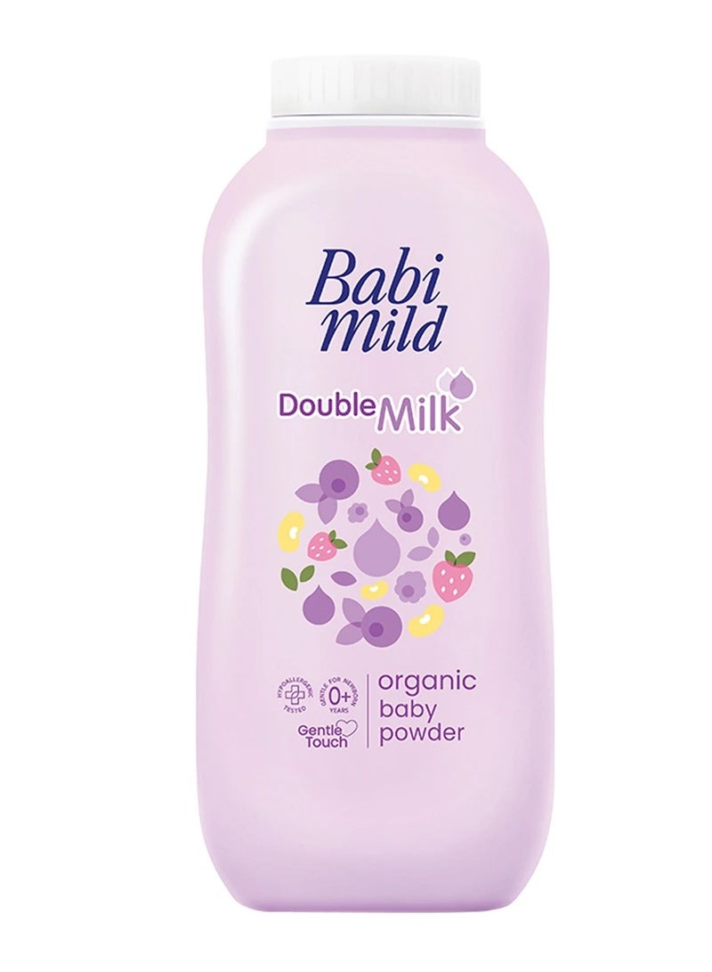 Baby Mild Natural Baby Powder with Double Milk for Extra Care 160g