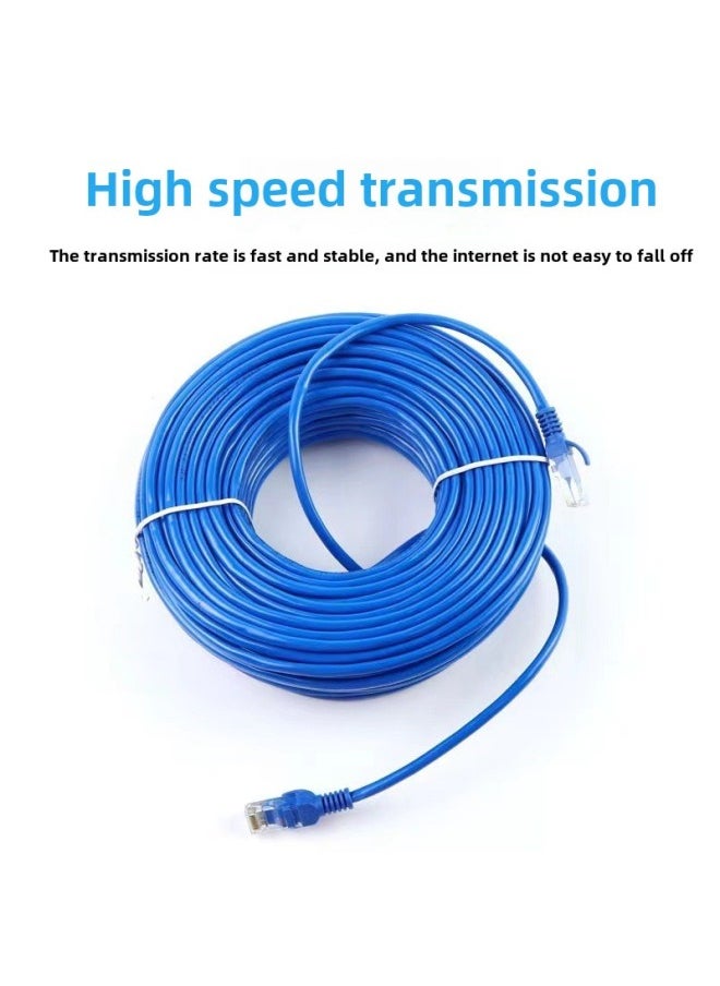Generic Super Class 5 Jumper Computer Crystal Head Network Cable 1/5/10/20/30 M Finished Network Cable Router Connection Line-Color:Blue-Line Length:1 Meter Five Types Of Network Cable  - Image 3