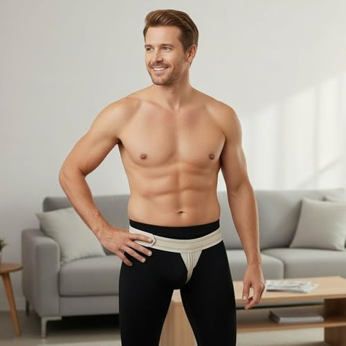 ORTONYX Inguinal Groin Hernia Truss Support Belt Guard Brace- Left Side Beige - Image 4