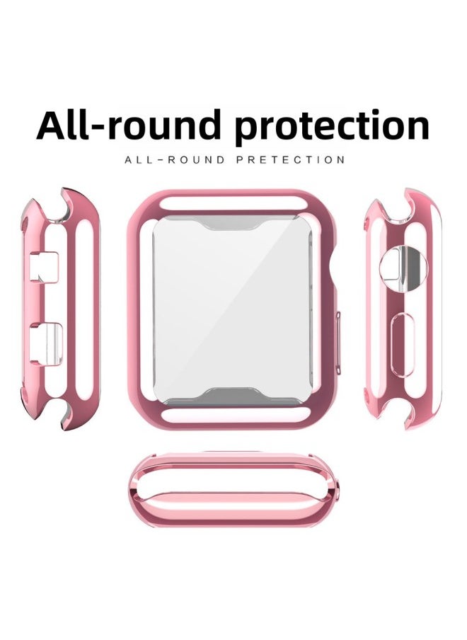 Generic - Suitable For Iwatch Apple Watch TPU Soft Case S2-10 Electroplated Color Drop-resistant All-inclusive Neutral Case-Color:Grey-Exterior Dimension:S2/3- 38mm With Carton Packaging - Image 1