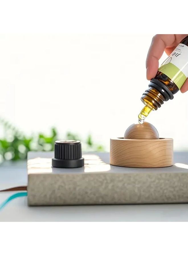 Solid Wood Essential Oil Diffuser Home Car Air Freshener Natural Flowers Fragrance - Image 3