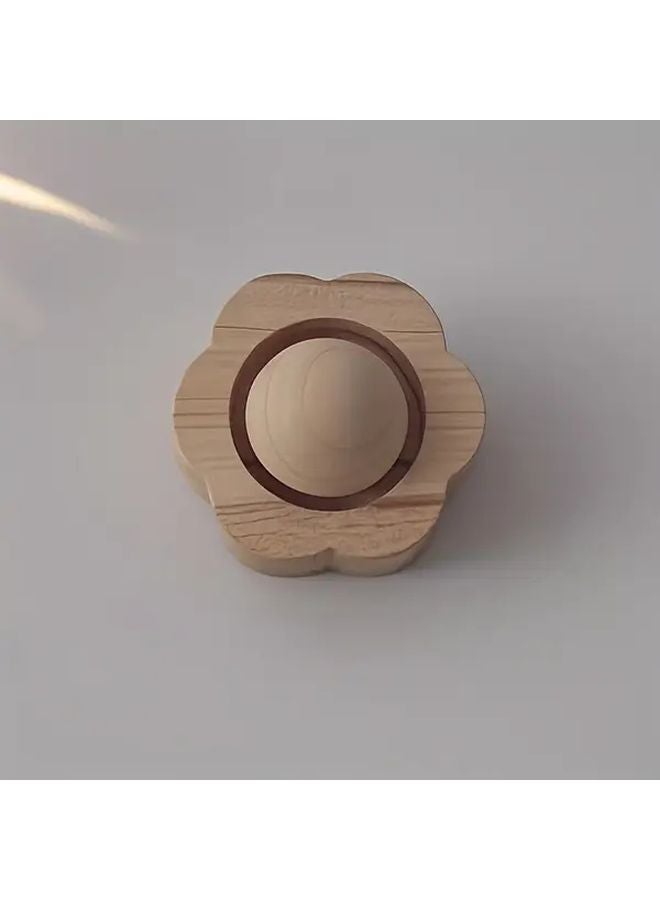 Solid Wood Essential Oil Diffuser Home Car Air Freshener Natural Flowers Fragrance - Image 1