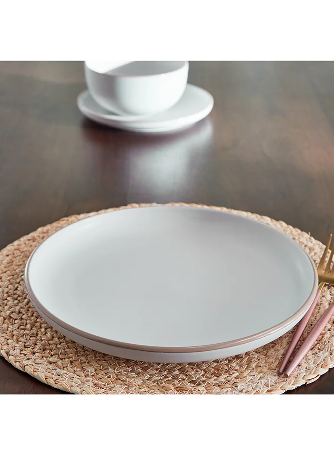 Home Box Olivia Ceramic Dinner Plate 27x1.5x27 cm
