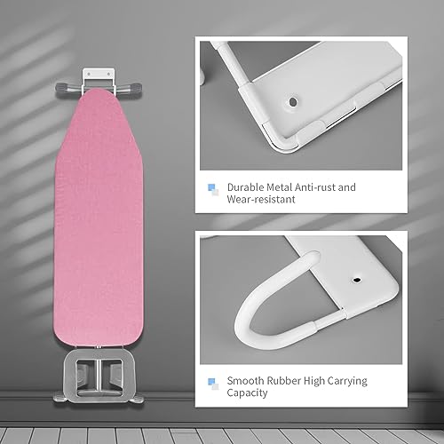 BiJun Ironing Board Holder Wall Mount, Ironing Board Hanger with 5 Inch Length, Iron Board Hook Wall Mount for Laundry Rooms (White) - Image 4