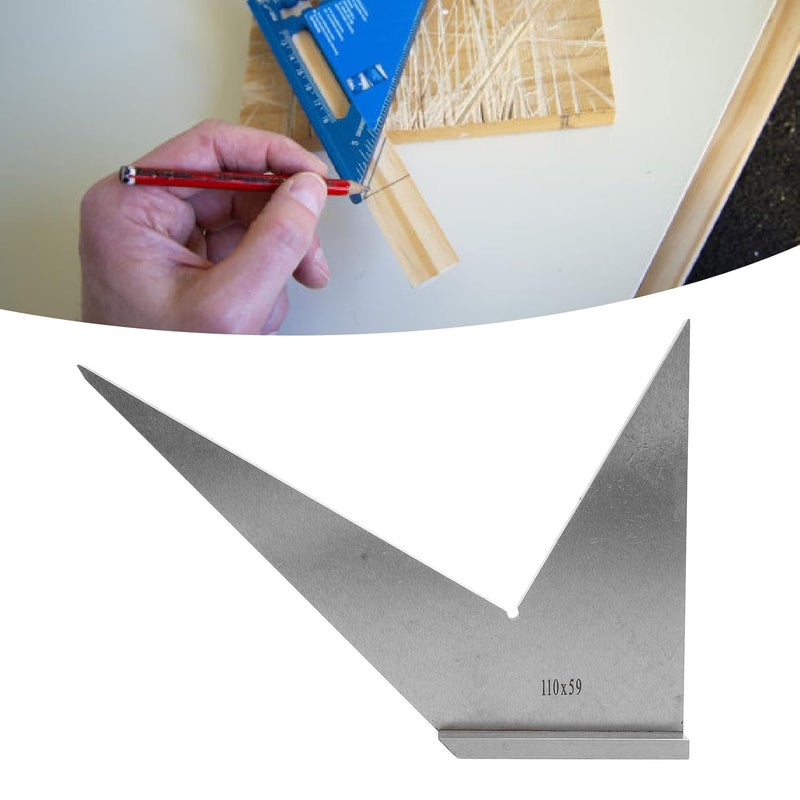 3D Multi Angle Measuring Ruler 30 45 90 120 Degree High Precision Woodworking Square Protractor - Image 5