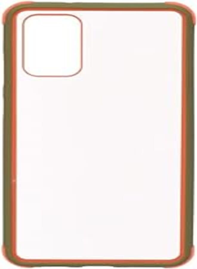 Generic Plastic Phone Case With Silicone Protection Edges And Classic Design Compatible With Samsung Galaxy S11 - Red Green