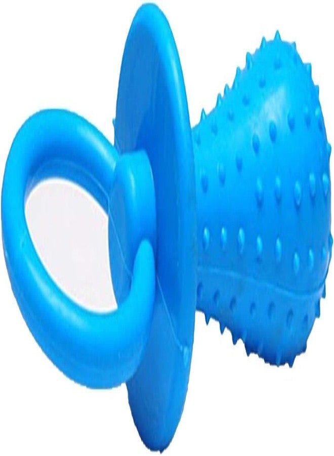 Junfamilee Blue Dserw Dog Pacifier Chew Toys, Mini Bite Resistant Bell Shape Rubber Pacifier Pet Puppy Molar Chew Training Toy, Bell Chewing Playing Training Toys, for Pet Puppy Dog Cat, Chew Toys - Image 2
