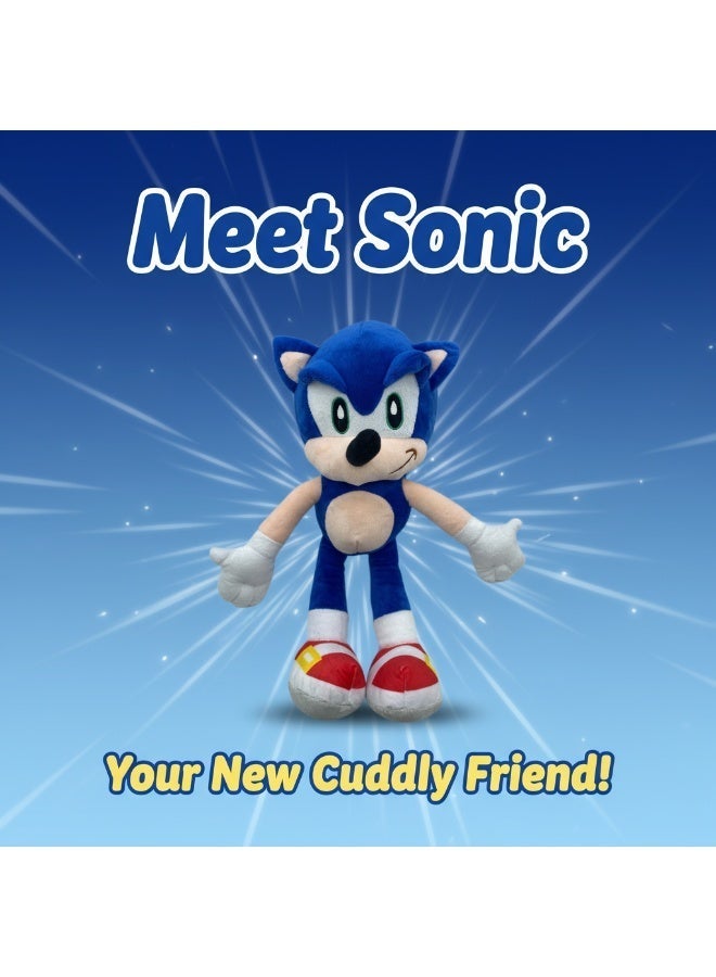 16-inch Sonic Hedgehog Plush Toy | Classic Sonic Plush Animal Toy | Gift for Movie Fans, Boys and Girls | Blue - Image 5