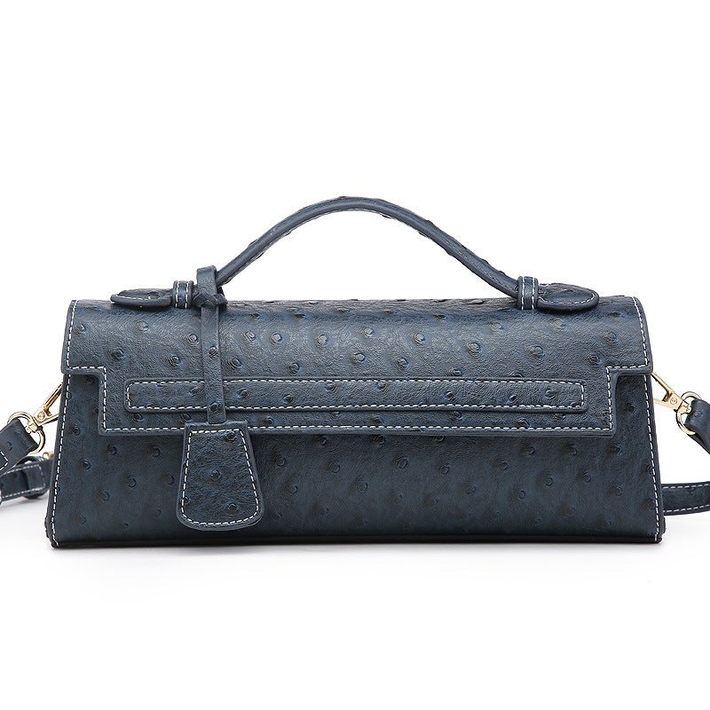 Selling High-End New Ostrich Pattern Texture Handbag Women'S Bag Light Luxury Snake Pattern Niche Crossbody Bag Shoulder Bag - Image 1