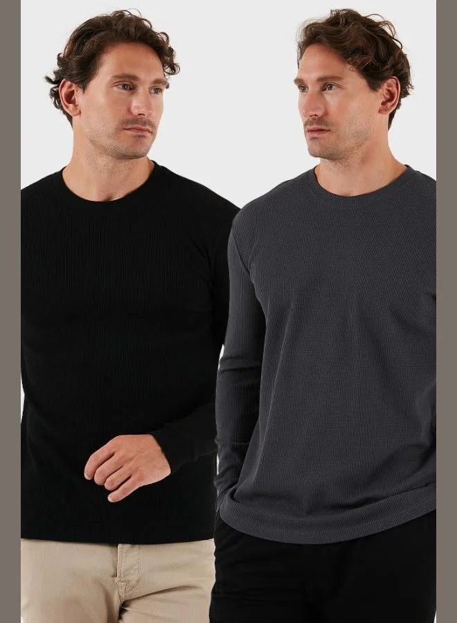 Buratti Cotton Crew Neck Slim Fit Basic Sweat Men's SWEAT 5905073S2