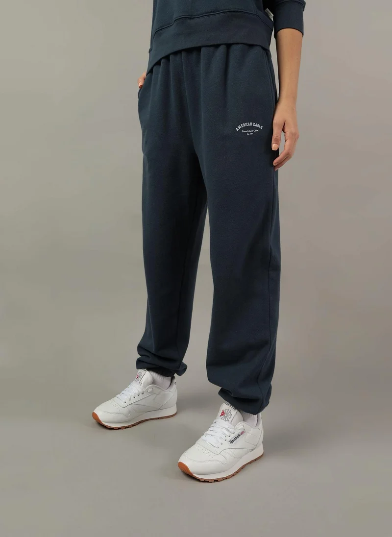 American Eagle Graphic Pocket Detail Sweatpants