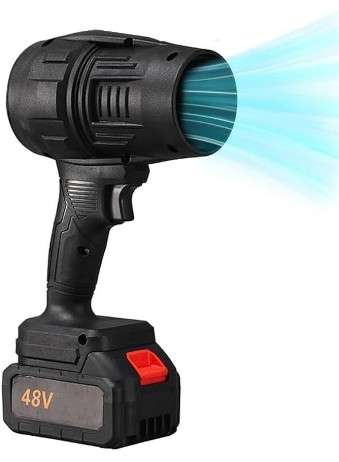 MUNTAQI Portable Cordless Air Blower – High-Power Battery Operated Turbo Dust Cleaner, Rechargeable Mini Air Duster for Electronics, Car Interior, Keyboard, PC, Laptops & Home Cleaning Tool - Image 1