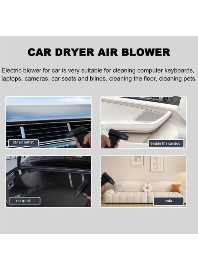 MUNTAQI Portable Cordless Air Blower – High-Power Battery Operated Turbo Dust Cleaner, Rechargeable Mini Air Duster for Electronics, Car Interior, Keyboard, PC, Laptops & Home Cleaning Tool - Image 3