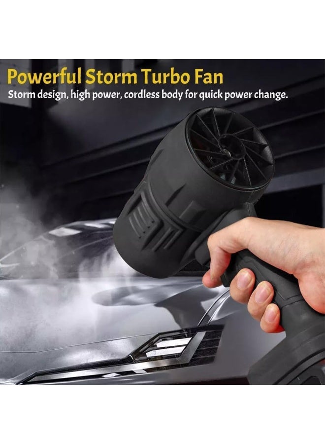 MUNTAQI Portable Cordless Air Blower – High-Power Battery Operated Turbo Dust Cleaner, Rechargeable Mini Air Duster for Electronics, Car Interior, Keyboard, PC, Laptops & Home Cleaning Tool - Image 2