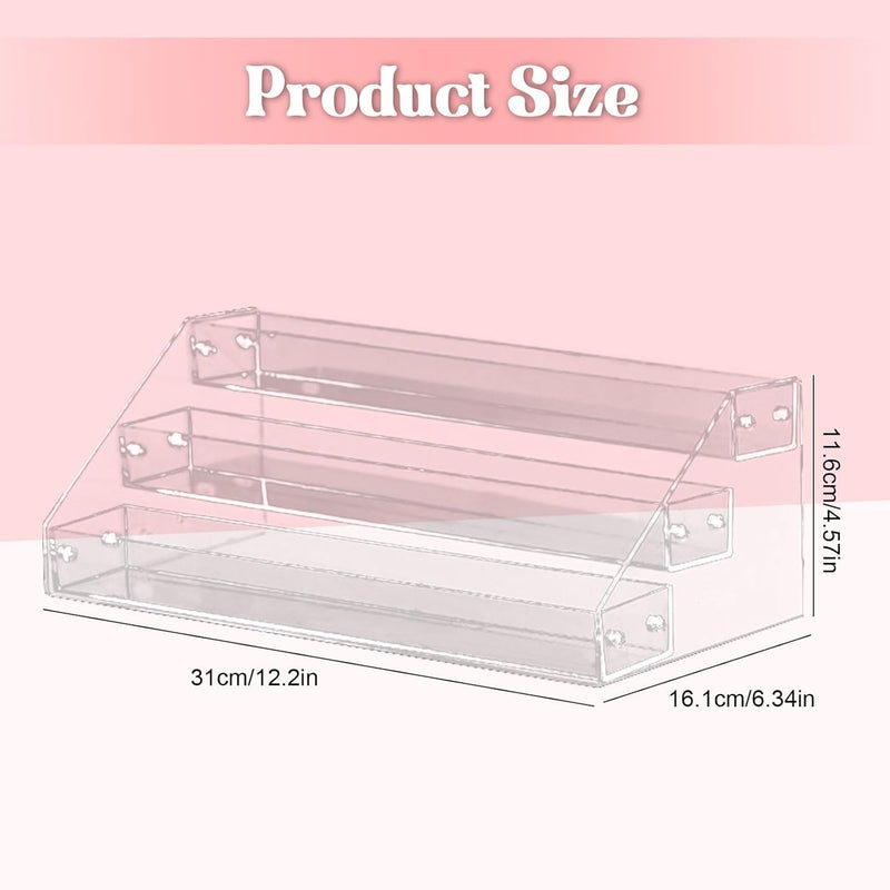TPGP Longzhuo 2pcs Acrylic Riser Display - Perfume Organizer and Collectibles Stand - Image 4