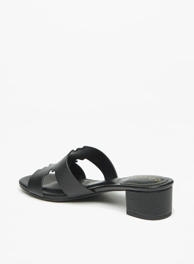 Celeste Women Slip On Sandals with Block Heels