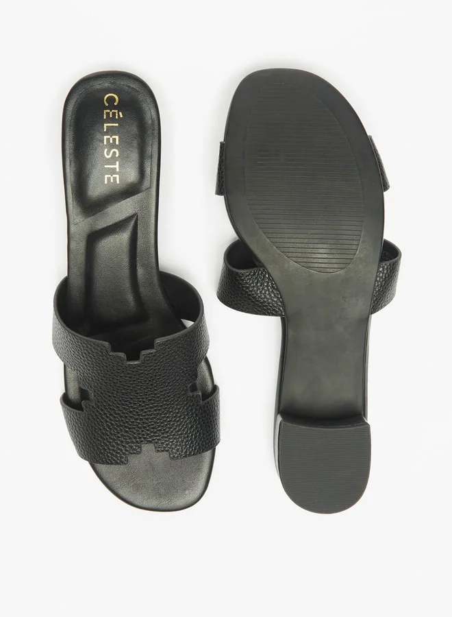 Celeste Women Slip On Sandals with Block Heels