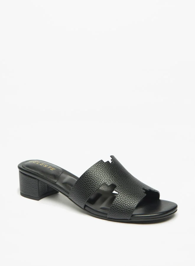 Celeste Women Slip On Sandals with Block Heels