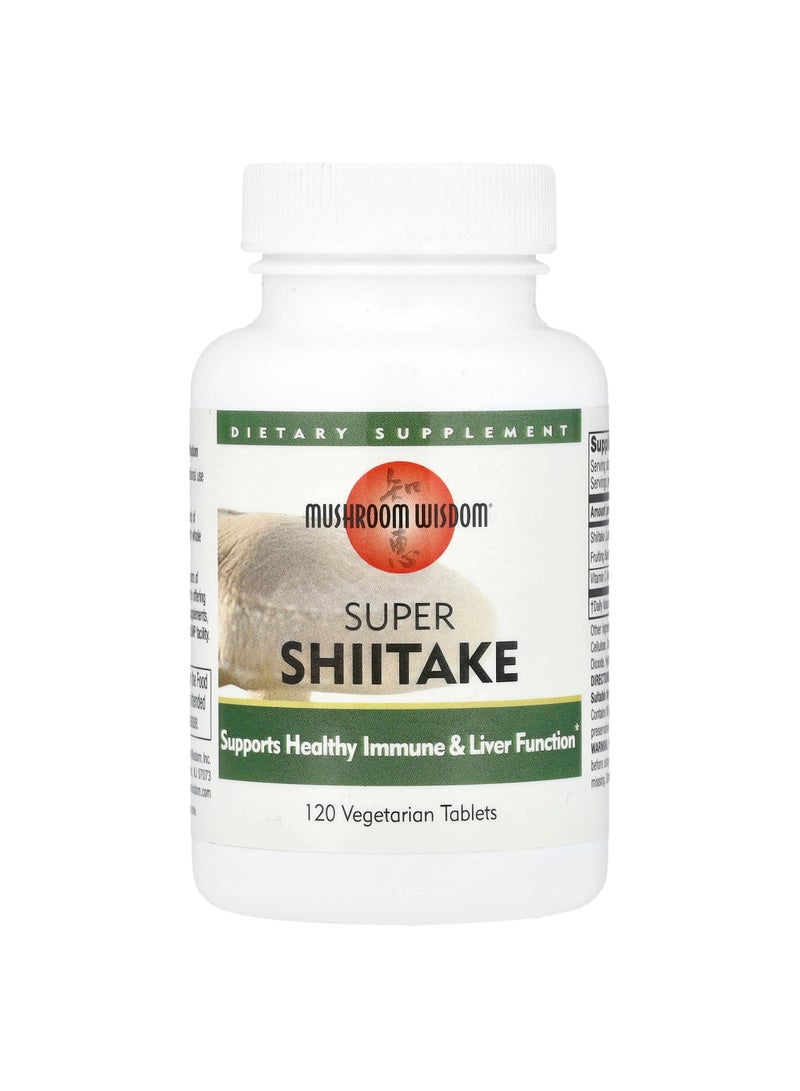 Super Shiitake, 120 Vegetarian Tablets