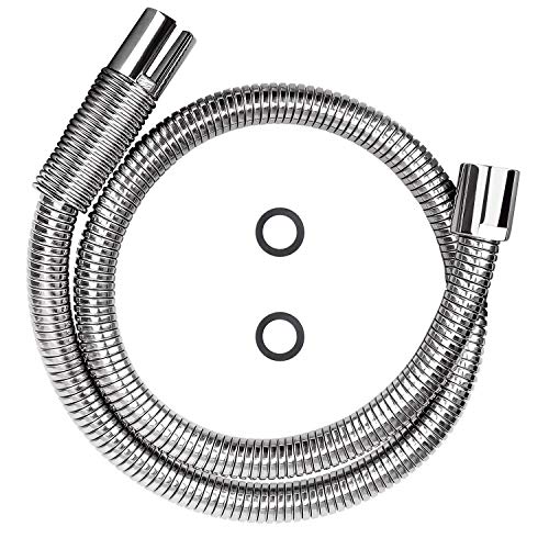 KWODE Pre-rinse Hose 44" Flexible Stainless Hose Replacement Kit For Commercial Kitchen Sink Faucet On Compartment Sinks with Spray Valve - Image 1