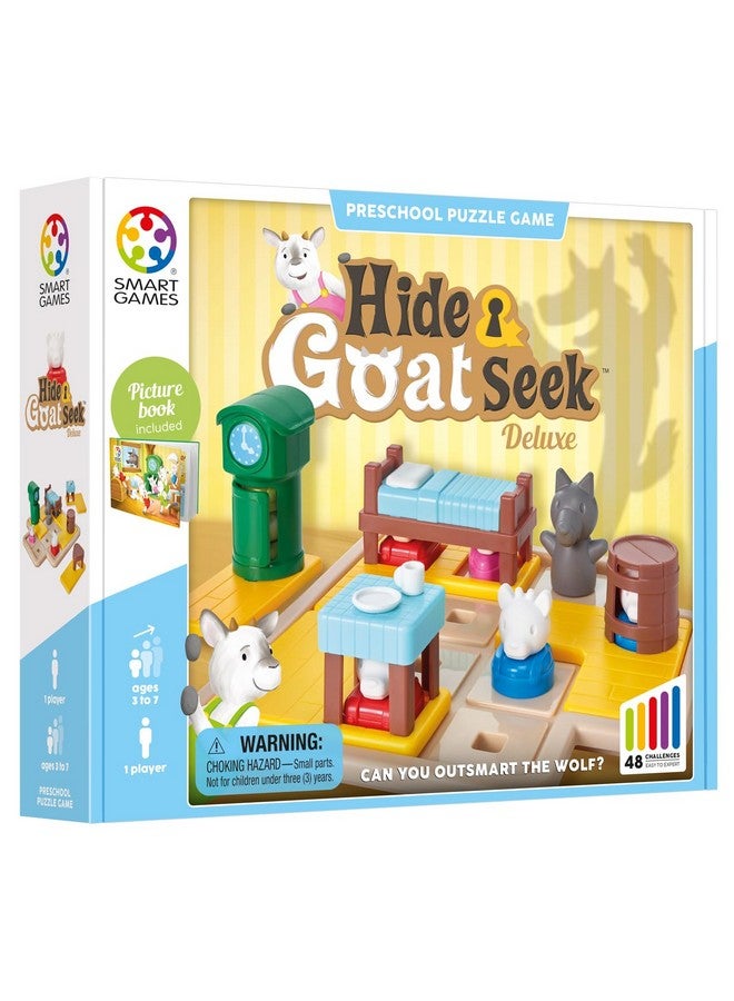 SmartGames Hide and Goat Seek - A Preschool Puzzle Game for Ages 3-7 Featuring 48 Challenged and a Bonus Picture Book - Image 3
