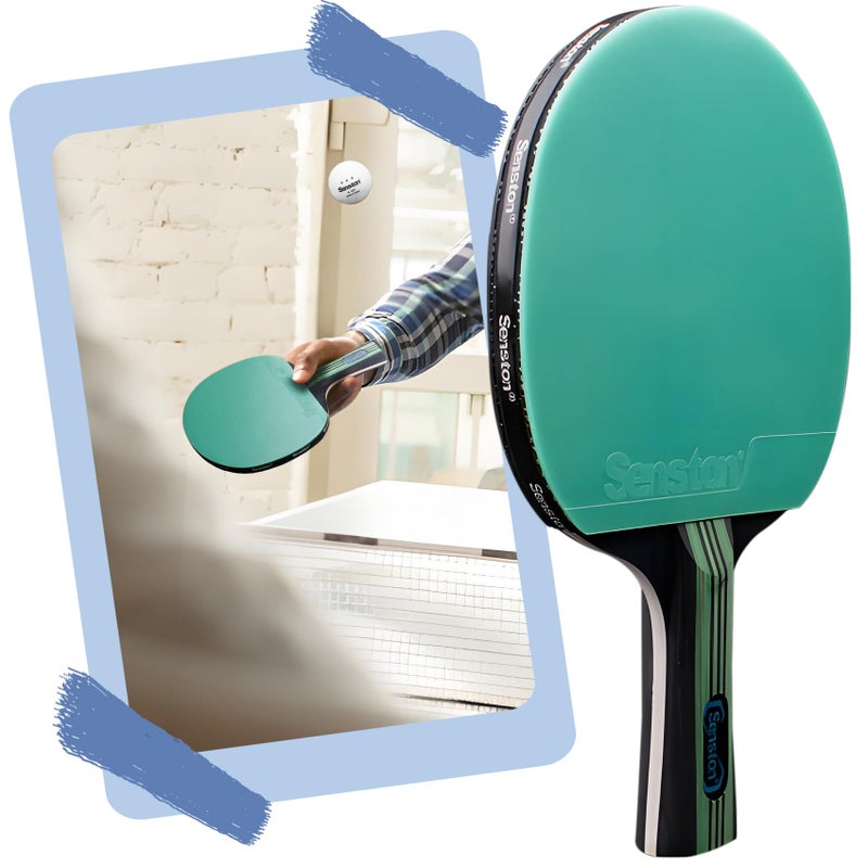 Senston Ping Pong Paddles /5-Ply Premium Table Tennis Paddle, Ideal for Entertainment or Competition - Ping Pong Paddle Set with Advanced Speed, Control and Spin - Image 5