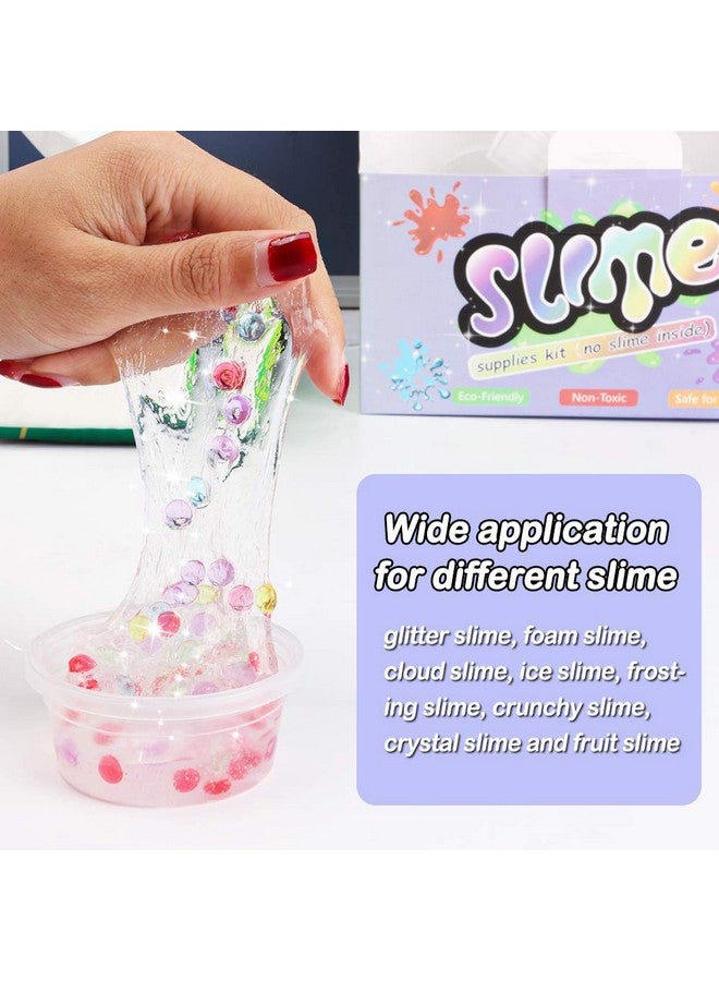 Winlip Slime Supplies Kit, 162 Pack Add Ins Slime Kit for Kids Girls Slime Making, Including Foam Balls, Glitter, Fishbowl Beads, Charms, Clear Containers by WINLIP - Image 4