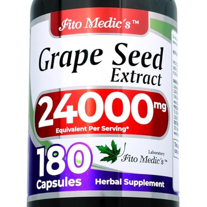 FITO MEDIC'S Lab | Grape Seed Extract | Grape Seed | 180 Capsules - Image 1