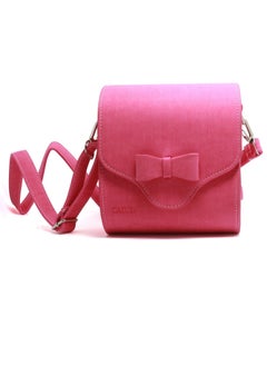 CAIUL Carry Case Butterfly PU Leather Cover Camera Bag For Fujifilm Instax Mini 8/MINI8+/9/ SQ10 70 7s 25 26 50s 90 Camera, Polaroid Zip Mobile Printer, Instax Printer (Hot Pink Bow-Knot)  - Image 2