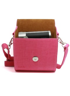 CAIUL Carry Case Butterfly PU Leather Cover Camera Bag For Fujifilm Instax Mini 8/MINI8+/9/ SQ10 70 7s 25 26 50s 90 Camera, Polaroid Zip Mobile Printer, Instax Printer (Hot Pink Bow-Knot)  - Image 3