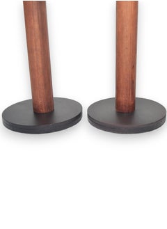 Candle holder set of 5 pieces of different lengths, wood with aluminum base, decorative candle holder - for room decoration, dining table decor (brown) - pzsku/Z1757CA4590B12FE714A5Z/45/_/1723215407/35826c29-8cae-4a8c-b3e6-2945659bbb13